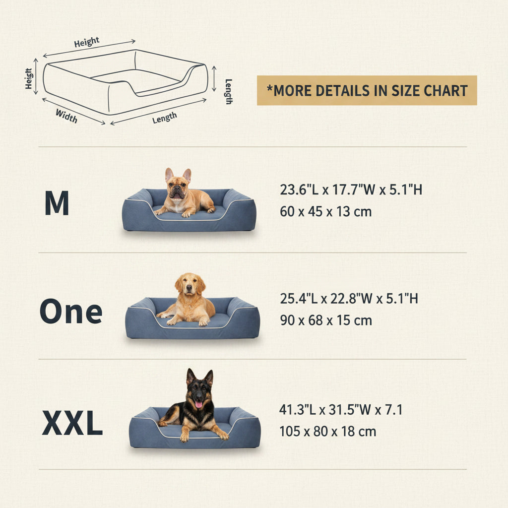 Remipaw Summer Cooling Dog Bed – Waterproof, Washable Bolster Bed for Small, Medium & Large Dogs